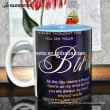 wholesale sublimation mug ,inner color mug for sublimation